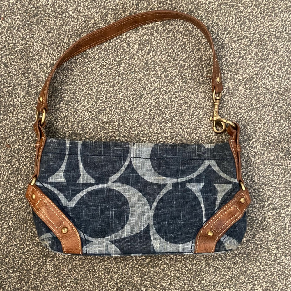y2k Coach Denim Shoulder Bag 🦋